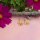 Halbcreolen Daisy mit Blumenanhänger und glänzendem Zirkonia