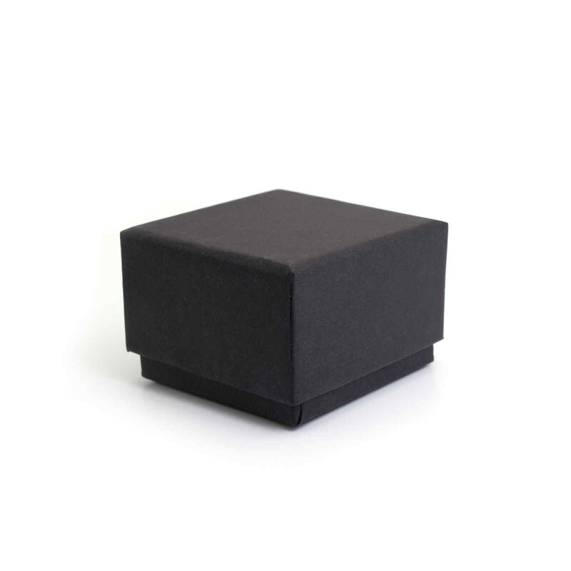 Schmuckbox in schwarz 5x5x3 cm 1 Stück