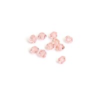 Kristallglasperlen als Bicone 3mm in rosa 10 Stück