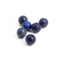 Perlen aus Lapis Lazuli in blau 8mm 6 Stück