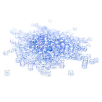 Rocailles Perlen in fliederblau mit Holo Effekt 4mm 20g
