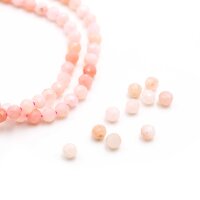 facettierte Perlen aus rosafarbenen Opal 3mm 10 Stück