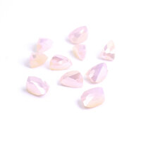 facettierte Perlen als Dreieck in antik weiß 8x6mm...