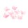 Perlen Schmetterling aus Glas in rosa 8 Stück