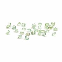 Glasmedaillon Einleger Diamant in grün 300 Stück