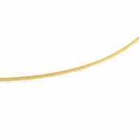 Fußkettchen als Schlangenkette aus 304 Edelstahl in goldfarben 23cm 1 Stück