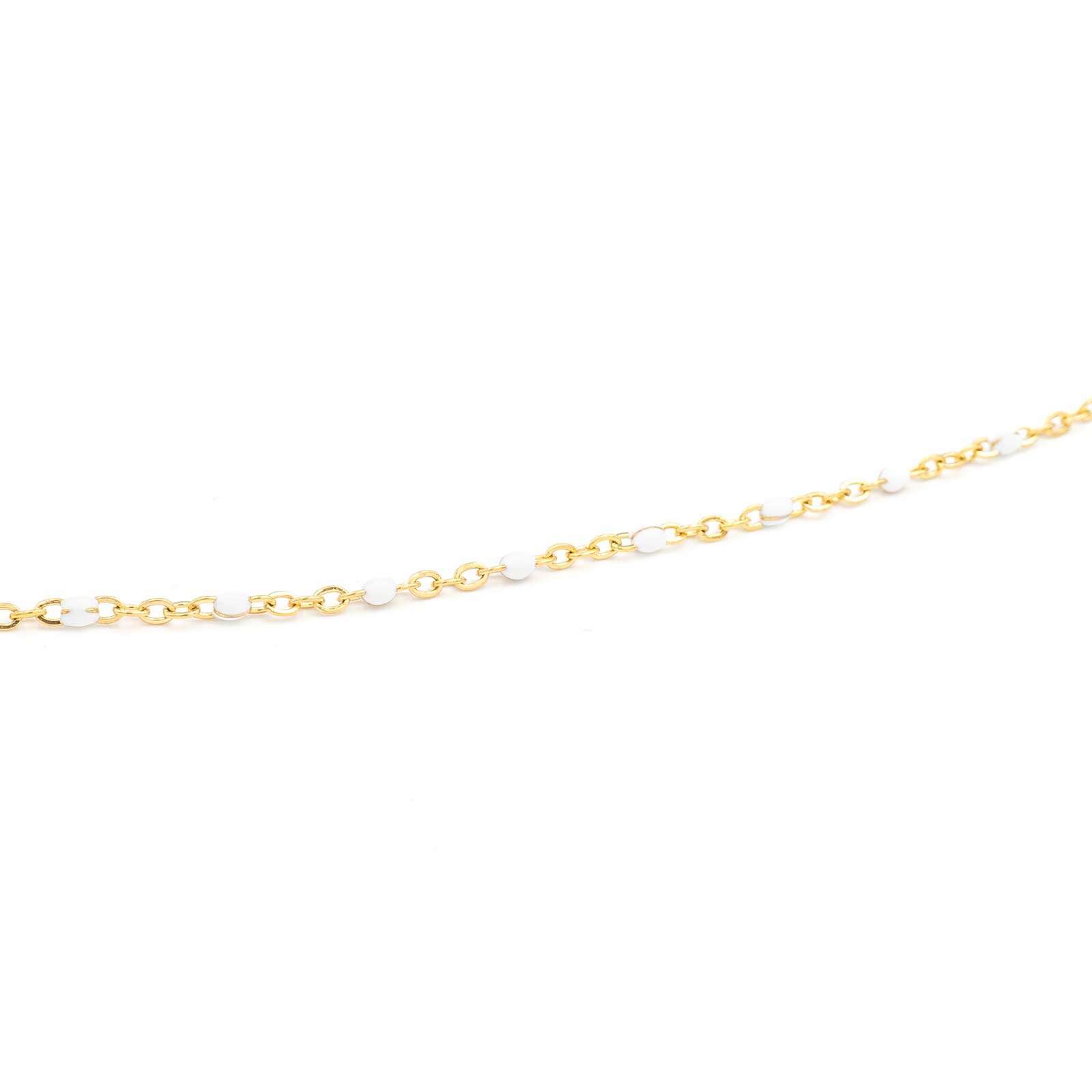 Vintageparts DIY kurze Schlangenkette aus 304 Edelstahl in goldfarben 23cm 1 Stk 