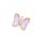 Anhänger Schmetterling mit Zirkonia in flieder 1 Stück