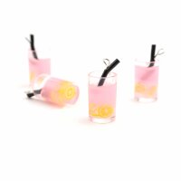 Anhänger als Glas gefüllt mit Grapefruit Limonade 4 Stück