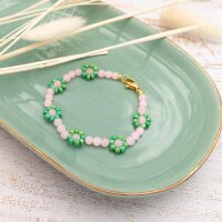 Rocailles Perlen in grün mit Holo Effekt 3mm 20 Gramm