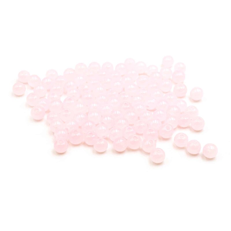 Glasperlen als Jadeimitat in rosa 4mm 100 Stück