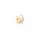 Perle Zylinder mit klaren Zirkonia Steinen 18K Gold beschichtet 1 Stück