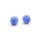Lampworkperlen als Blume in kornblumenblau 2 Stück