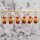 Set LIA zum Perlenengel Schutzengel selber machen 6 Stück in rot für Hochzeit Taufe Kommunion