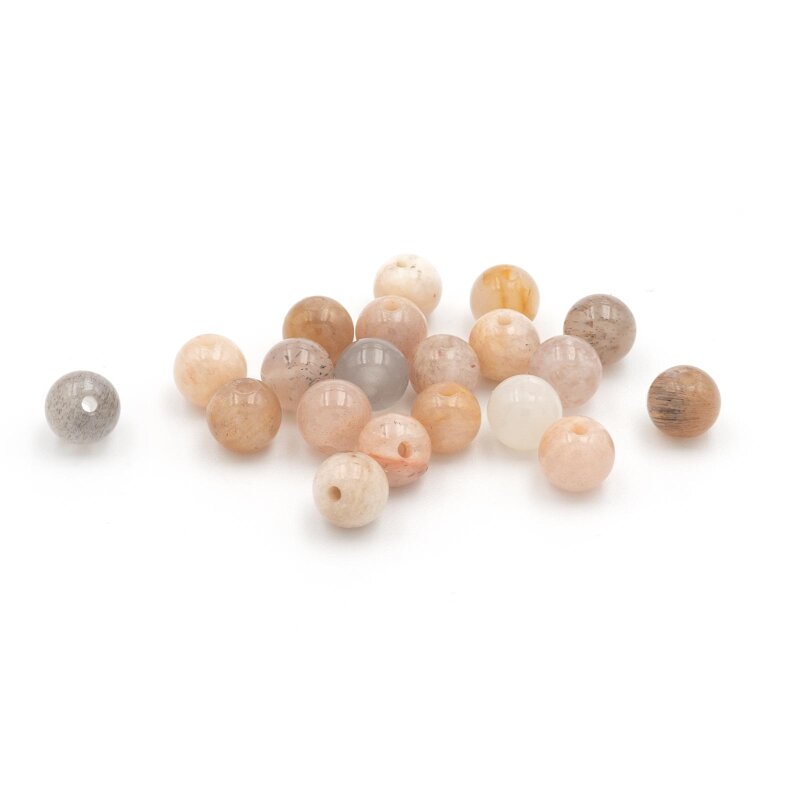 Perlen aus natürlichem Sonnenstein 4mm 20 Stück