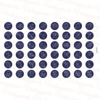 Motivbogen Sternzeichen für Cabochons rund 12 mm