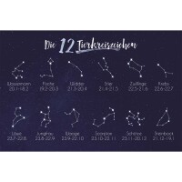 Motivbogen Sternzeichen für Cabochons rund 12 mm