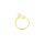 Ring aus Messing mit langanhaltender 18k Goldbeschichtung 1 Stück