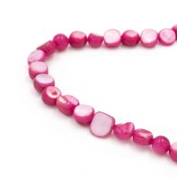 Perlen aus Perlmutt in pink 7-9mm 20 Stück