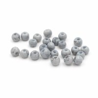 marmorierte Perlen in grau 4,5mm 1 Strang