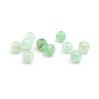 Perlen aus Chalcedon in hellgrün 6mm 10 Stück