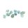 Nuggets als Perlen aus natürlichem Apatit in blau 10 Stück 