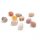 Nuggets als Perlen aus natürlichem Achat im Farbmix 10 Stück 