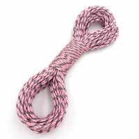 Paracord in rosa mit Muster 4mm 30 Meter
