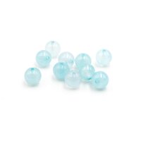 Perlen aus Achat in hellblau 8mm 10 Stück