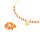 Rocailles Perlen gefrostet in orange 4 mm 30 Gramm