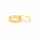 Ring als Verbinder mit 18k Goldbeschichtung 4 Stück
