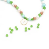 Perlen aus Jade in grün 4mm 20 Stück