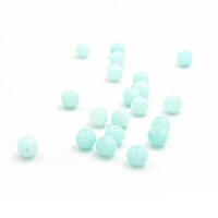Perle aus Jade  in hellblau gefärbt 6mm 20 Stück