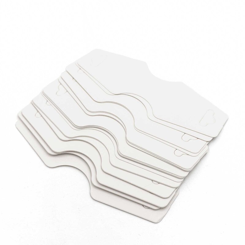 Etiketten aus weißer Pappe für Ketten und Armbänder 95mm 20 Stück