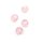 flache Lampworkperlen mit Silberfolie in rosa 12mm 4 Stück