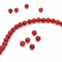 Jadeperlen in rot eingefärbt 6mm 20 Stück