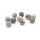 natürliche Perlen aus Jaspis in grau marmoriert 8mm 10 Stück