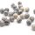 natürliche Perlen aus Jaspis in grau marmoriert 8mm 10 Stück