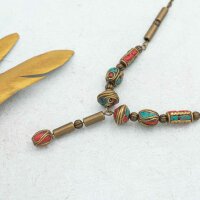 Längliche Perlen in antik bronzefarben 12mm lang 10 Stück