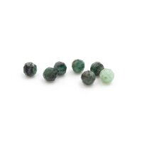 facettierte Perlen aus Smaragd Quarz 4mm 6 Stück