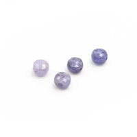facettierte Tansanit Perlen in flieder 4mm 4 Stück