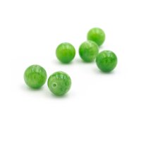 Mashan Jadeperlen in grün 12mm 6 Stück