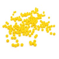 kleine Glasperlen opak in gelb 4mm 200 Stück