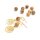 Perlen aus Jaspis in verschiedenen Brauntönen 8 mm 10 Stück