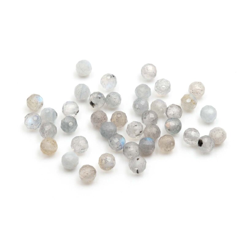 facettierte Perlen aus natürlichem Labradorit 3mm 40 Stück