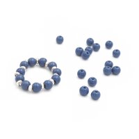 kleine Glasperlen opak in blau 4mm 200 Stück