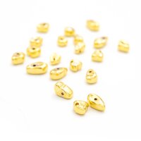Hämatit Perlen als Goldnugget 4-9 mm, 20 Stück