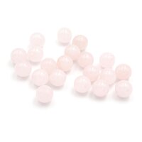 Perlen aus Rosenquarz 6mm, 20 Stück
