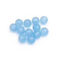 Perlen aus Achat in blau 8mm 12 Stück