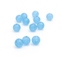 Perlen aus Achat in blau 8mm 12 Stück
